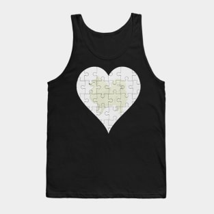 Spitz Heart Jigsaw Pieces Design - Gift for Spitz Lovers Tank Top